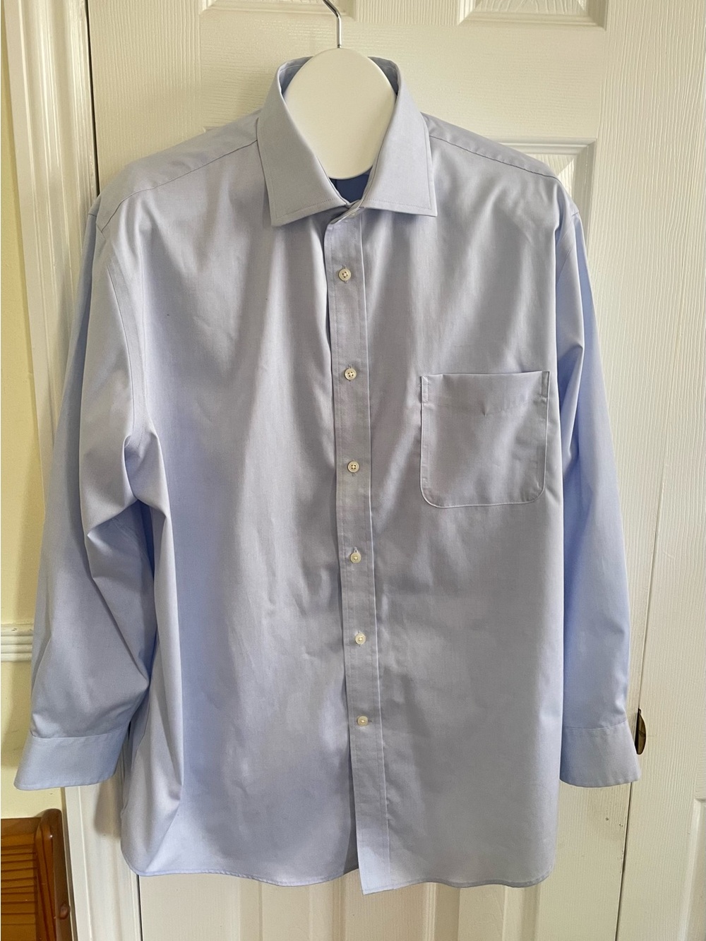 Men's Lauren Ralph Lauren Light Blue Classic Button-Down Dress Shirt (17.5)